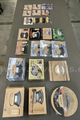 ULU Knife &#x26; Accessory Lot ~35 Items (ID# 41222) (TSA #2) (NO UPC) (18-24)