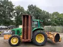 2002 John Deere 6420 MFWD Tractor w/ Tiger Triple Gang Flail Mower, 20ft Cut Width (ID# 41854) (GVL) (25-0381) 405