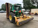2002 John Deere 6420 MFWD Tractor w/ Tiger Triple Gang Flail Mower, 20ft Cut Width (ID# 41854) (GVL) (25-0381) 405