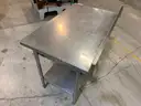 Stainless Steel Table With Drawers&#xA0;(ID #41872) (J5-1R) (25-2513-42) 315