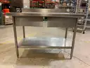 Stainless Steel Table With Drawers&#xA0;(ID #41872) (J5-1R) (25-2513-42) 315
