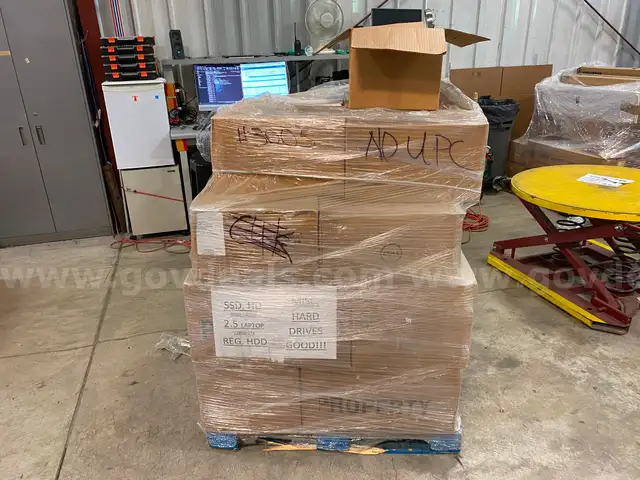 Pallet of Various Hard Drives&#xA0;(ID #42501) (H04-1L) No UPC