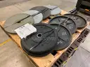 Pallet of Barbell Weights&#xA0;(ID #42752) (J11-2L) (25-2886-6) 227