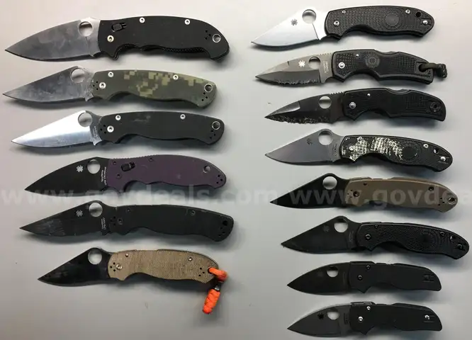 Spyderco Lot (ID# 42823) (TSA #1) (NO UPC) (18-19)
