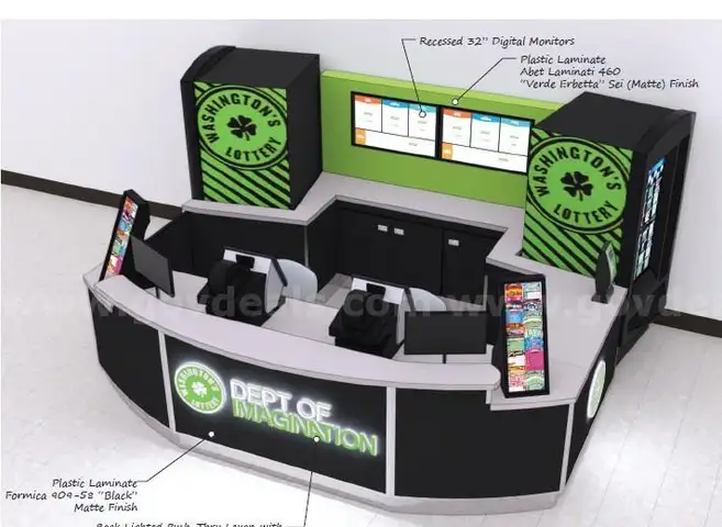 Wood Kiosk Booth&#xA0;(ID #42849) (Center 1) (25-3861-1) 116