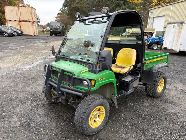 2011 John Deere Gator XUV 850D 4X4 Utility Vehicle UTV, Damage (ID# 43256) (GVL) (25-2678) 11700