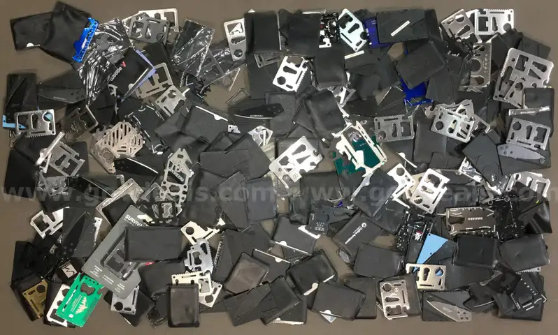 Wallet/Credit Card Multi-Function Tool Lot (ID# 43680) (TSA #3) (NO UPC) (18-24)