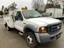 2007 Ford F-550 XL Reg Cab DRW Truck w/ Service Body and Crane (ID# 43708) (EF04) (25-3919) 11700