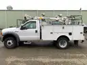 2007 Ford F-550 XL Reg Cab DRW Truck w/ Service Body and Crane (ID# 43708) (EF04) (25-3919) 11700