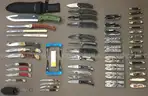 Buck & Schrade Knife Lot ~110 Units (ID# 43717) (TSA #3) (NO UPC) (19-26)