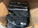 Assorted Cart of Misc. Items | Black Tactical Pants | Plantronics Headphones (ID# 43836) (H07-1R) (No UPC)