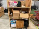Assorted Cart of Misc. Items | Black Tactical Pants | Plantronics Headphones (ID# 43836) (H07-1R) (No UPC)