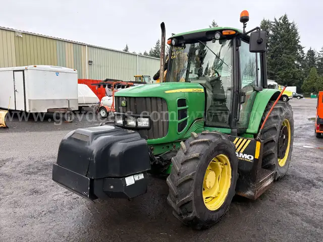 2012 John Deere 6330 4WD Tractor w/ Alamo Maverick 2 Mid Mount 30ft Boom & 48in Flail Axe (ID# 43907)(GVL)(25-2760)11700