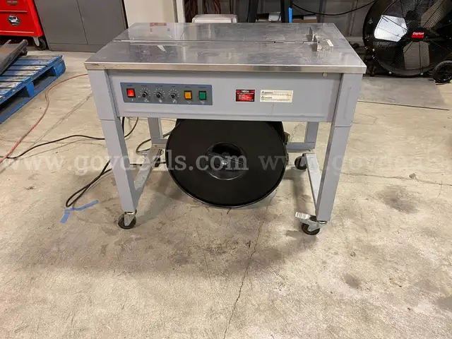 Ironton Semi-Automatic Strapping Machine on Wheels (ID #44011) (H05-1L) (25-4048-9) 490