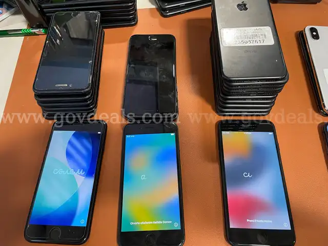 Case of ct.29 Cell Phones- iPhones 7, 7 Plus, 8, XS, SE 3rd Gen and 11 Pro (ID #44138) (H01-4L) (25-4553-116) 235