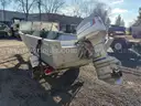 1977 Clakins Boat Trailer w/1976 16ft Hewescraft Boat, Evinrude 70, & Johnson 25 Motors (ID# 44169) (GVL) (25-4289)+ 477