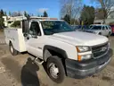 2007 Chevrolet Silverado 3500HD 2WD Reg Cab Truck w/ Service Body & Crane (ID# 44217) (EF0) (25-4215) 11700