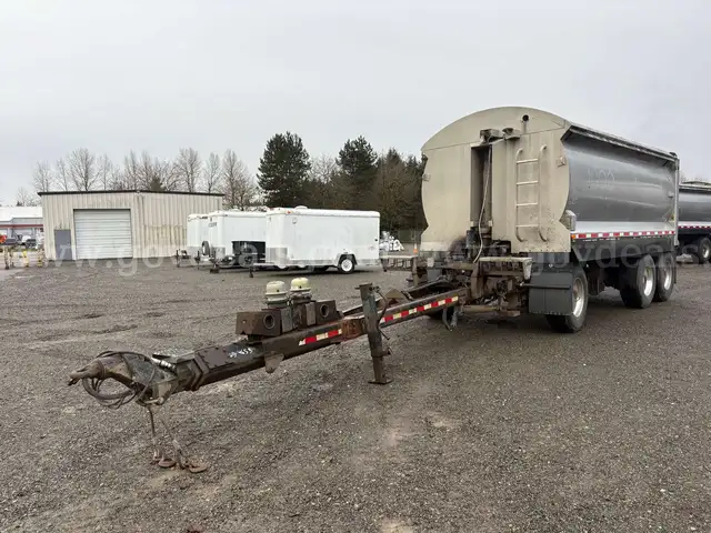 2012 Columbia Body 3 Axle Turn Table Pup Trailer w/ Convex Body 27-29 Yard Dump Trailer (ID# 44341)(TCO)(25-4653) 11700