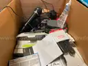 Assorted Cart of Electronic Items | Perfectly Preserved Walkie Talkies | AV EQ (ID# 44429) (I03-1R) (No UPC)