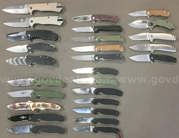 Premium Knife Lot ~27 Units (ID# 44459) (TSA #2) (NO UPC) (10)