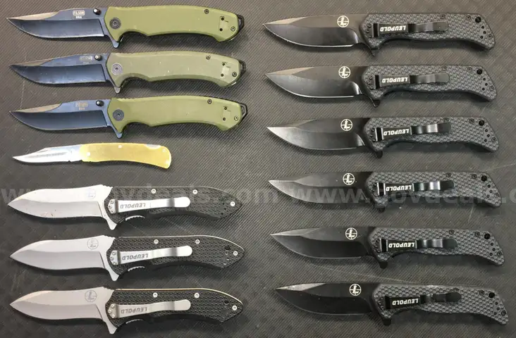 Filson & Leupold Knife Lot ~13 Units (ID# 44508) (TSA #2) (NO UPC) (10)