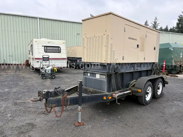 1996 Generac 96A01572-S 100 kW Diesel Generator Trailer (ID# 44622) (GVL) (25-4093) 405