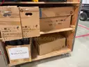 Assorted Cart of Electronic Items | HP Monitors | Headsets  (ID# 44705) (H04-1R) (No UPC)