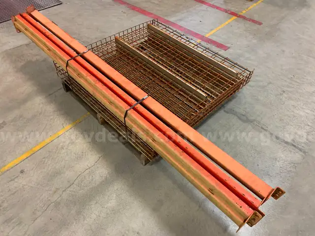 Pallet of Warehouse Racking Parts (ID #44772) (J5-3RL) (25-4444-6) 179