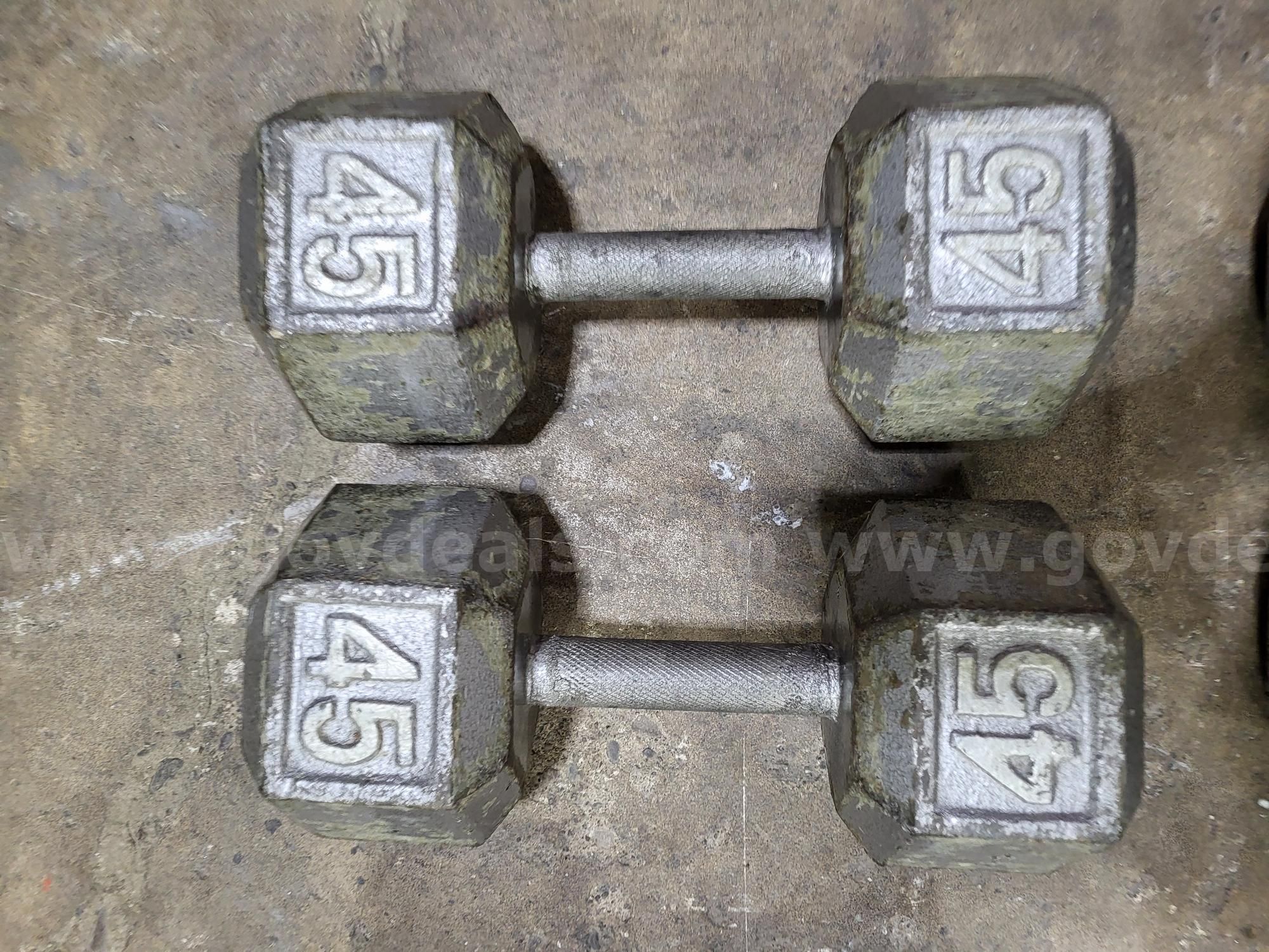 45 lb discount dumbbells near me