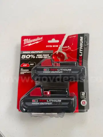 Milwaukee M18 Red Lithium batteries