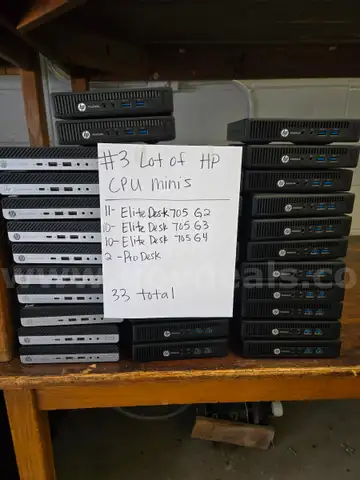 Lot of 33 HP CPU Minis