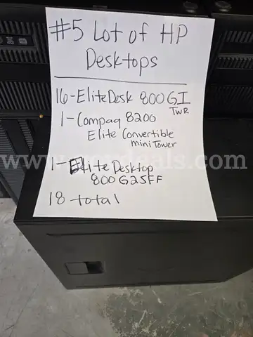 Lot of 18 HP Desktop Towers