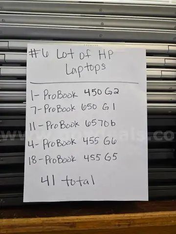 Lot of 41 HP Laptops