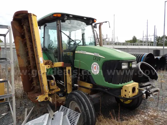 John Deere Tractor with Side Mower
