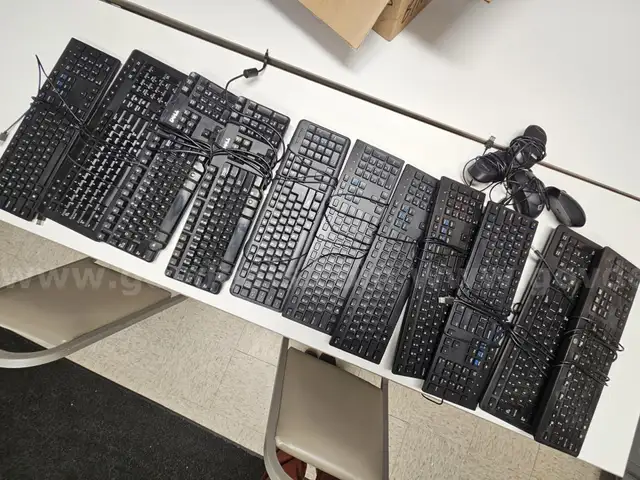 11 Keyboards, 4 Computer Mice