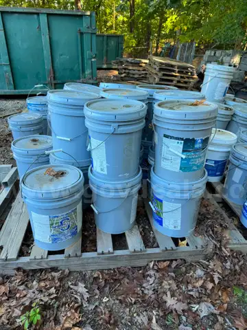 Pallet of Paint - Contains 18 Five Gallon Buckets of Assorted Paint