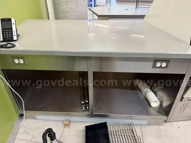 Lot of 3 Counter Tops, with Built In Hot well, Hot Holding Cabinets, and Storage