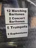 Concert &#x26; Marching Brass Instrument Lot