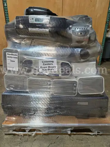 Mixed A/V Pallet (Boomboxes, Speakers, and Listening Centers)
