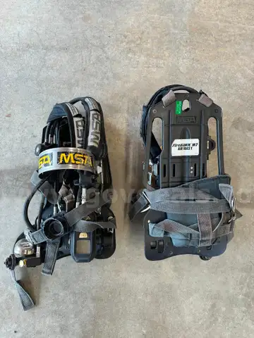 MSA SCBA packs, 2216psi aluminum bottles, 2216psi composite bottles, MSA face pieces