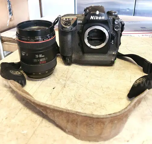 Nikon DX2 Camera Body &#x26; Canon EF 28-80mm f/3.5-5.6 III Zoom Lens Ultrasonic AF
