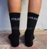 Lot of 115 Bellwether Police Tactical Socks Size S/M Law Enforcement Crew Length Black