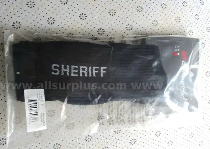 Lot of 100 pairs - Bellwether SHERIFF Tactical Socks, Law Enforcement Crew Black Size S/M