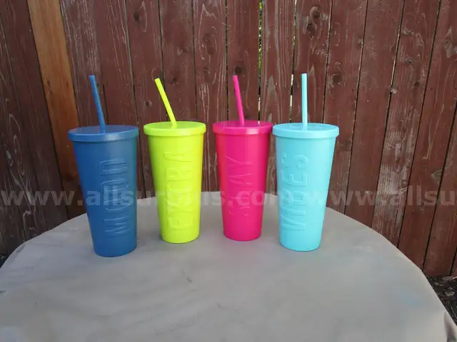 Lot of 16 Zak Designs 20 fl oz Plastic Solid Straw Multicolor Lidded Tumblers Dishwasher safe (BX 3)