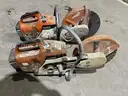 TS 400 STIHL concrete saw with a spare parts saw