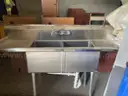 Commercial Stainless Sink-Double Compartment