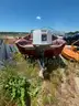 1972 Swisscraft Fiberglass Boat w/Johnson 115 outboard motor &#x26; Trailer PARTS ONLY