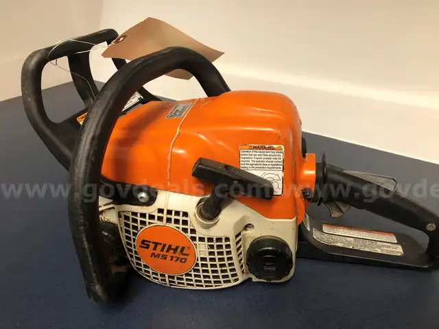 One Stihl Chainsaw without bar and chain