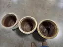 Matching Flower Pots (Lot of 3)