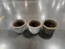 Matching Flower Pots (Lot of 3)